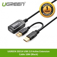 UGREEN 20214 USB 2.0 Active Extension Cable 10M (Black)