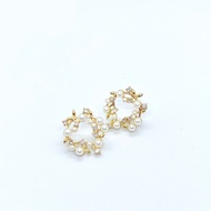 Gold Flower Earring