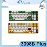 Akko 3098 Red Bean Matcha Los Angeles three mode Wireless Wired Bluetooth Mechanical Keyboard Hot Sw