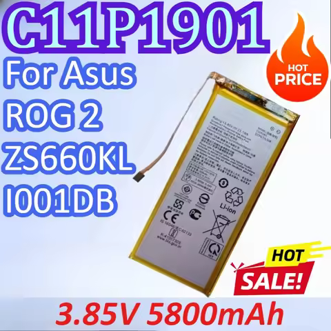[C11P1901] for Asus ROG 2 ZS660KL I001DB Game Phone Generation Rechargeable Battery 3.85V 5800mAh