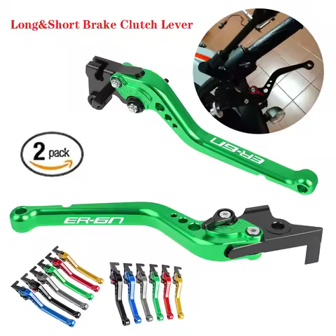 For Kawasaki ER6N ER-6N ER 6N ER-6F ER6F 2006-2021 Adjustable Brake Clutch Lever Motorcycle Short/Lo