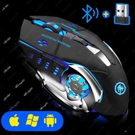 Chuột Chơi Game Không Dây Sạc Bluetooth Cơ Backlit Thể Thao Điện Tử Silent Click USB Chuột Máy Tính 