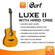 Cort LUXE II with Hard Case Acoustic Guitar กีตาร์โปร่งไฟฟ้า กีตาร์โปร่ง กีตาร์ LUXEII LUXEII LUXE2 LUXE 2