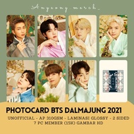 Photocard BTS UNOFFIAL DALMJUNG 2021 - GLOSSY Lamination 2-sided AP310Gr