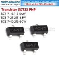 [20pcs] BC817-16,215 BC817-25,215 BC817-40,215 6AW 6BW 6CW SOT23 PNP Power Transistor SMD Chip Triod