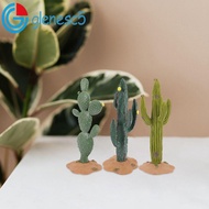 GLENES Artificial Plant Cactus, DIY Crafts Cute Artificial Tree Model, Green Plant Model Realistic P