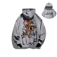 Fun Anime Mouse Cartoon Printed Boys' and Girls' Hoodies Loose Casual Hoodies Children's Long Sleeve