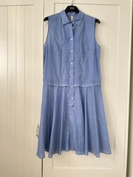 UNTITLED 白標日本製淺丹寧藍無袖洋裝
