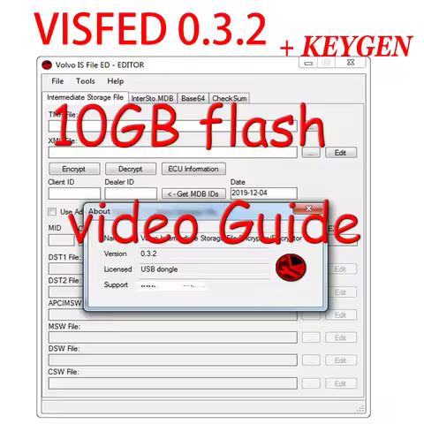 VISFED 0.3.2 Volo Intermediate Storage File Ditor +ultilites for Volv Trucks for Renault TRUCKS 10GB