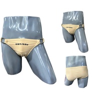 SW262 กางเกงว่ายน้ำเซ็กซี่ ผ้าสีพื้น อะไหล่ด้านข้าง Awesome sport