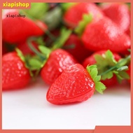 XPS 10Pcs Simulated Strawberry Lifelike Home Decor Bright-colored Artificial Fruit Ornament Craft Ph