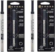 Cross Refill for Selectip Gel Roller Ball Pen, Black, 1 per Card (8523) (Twо Pаck, Black)