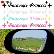 TOBIE Passenger Princess Sticker, Reflective Passenger Princess Passenger Princess Car Stickers, Waterproof Creative Funny Car Mirror Decoration For Car/Laptop/Window/Motorcycle