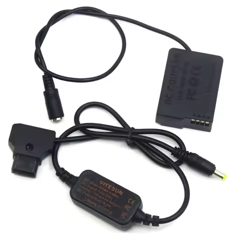 D-tap DC Cable DMW-BLC12 Dummy Battery Full Decoded DCC8 DC Coupler for Panasonic FZ2500 FZ2000 FZ30