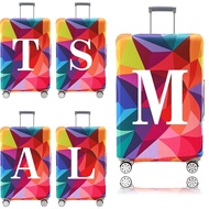 Saung koper berkualitas tinggi sarung debu elastis 26 huruf putih ukuran 18-32 inci bergotif