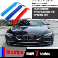 M Performance 3-Colored Grill Clip for 05-22 BMW7 730d 730i 740i 750i 760i 760Li M760i B7 Stripe Gri