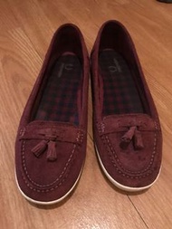 Fred Perry 麂皮 平底鞋 23.5/37.5