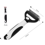 Professional Pet grooming deshed and demat comb with double sided knife for safely cutting through k