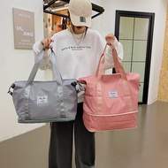 Beg Sandang Nilon Gim Sukan Kalis Air Tote Bags for Women Large Capacity Storage Luggage Handbag