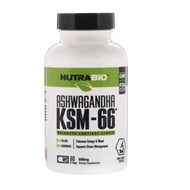 NutraBio Lab, Ashwagandha KSM-66, 600 mg, 90 V-Caps