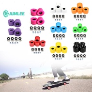 【JUMLEE HOT】4Pcs 60x45mm 78A Skateboard Longboard Wheels ABEC-9 Bearing Spacers Set