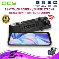 QCY F24 4K Ultra Dashcam HD BSD 9.66" Touch Screen 3840x2160 (Ultra HD video) / Super Strong BSD det