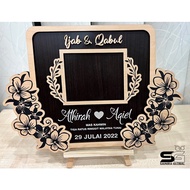FRAME HANTARAN MAS KAHWIN/MAJLIS PERTUNANGAN UKIR ENGRAVE DINAR GOLD BAR/ PERSONALIZED WEDDING/CUSTO