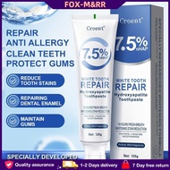 Croent 7.5% Hydroxyapatite Whitening Toothpaste, Removes Dirt, Prevents Yellowness of Teeth