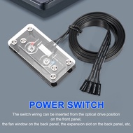 Desktop Computer Switch External Power Switch Power Button+Restart Button PC Case Power Supply Button