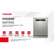Toshiba DW-14F1(S)-MY Free Standing Dishwasher Machine 14 Place Setting DW-14F1 Mesin Basuh Pinggan
