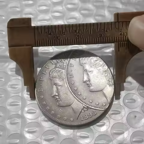 US 6 Types Error Dollar For Chose Silver Plated Copy Coin