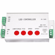 【Discount】 H801sb Led Sd Spi Controller 12v 24v Max 2048 Pixels Strip Controller Ws2811 Ws2812b Dmx5