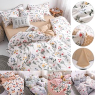Fashion Floral Pattern Cadar Bedding Set Bedsheet Bed Cover Flat BedSheet Pillowcase Single/Queen/King Size(3-IN-1)/(4-I