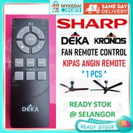 DEKA Fan Sharp SBE Kronos fan remote control 3 SPEEDS R3 / 4 SPEEDS R4 / 4 SPEEDS+REVERSE DN / 5 SPE