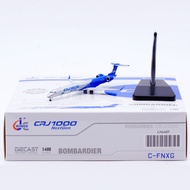 เครื่องบินจำลองโลหะผสม JC Wings สเกล 1400 รุ่น Bombardier CRJ-1000ER C-FNXG สำหรับนักสะสมและผู้ที่ชื