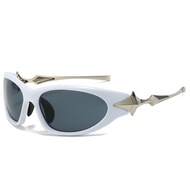 Star Sunglasses Y2K Cyberpunk Future Sense New Style Sunglasses Hot Girl Sunglasses Four-pointed Sta
