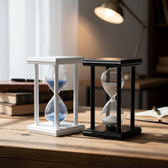 Stylish 60-Minute Hourglass – 4-Pillar Sand Timer, Table Clock & Home Ornament  Jam Pasir 60-Minit B