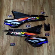 wave 100 เก่า ชุดท้าย 4 ชิ้น สีดำ ติดลายwave100S ปี 2003 สีน้ำเงินดำ