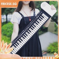 [fricese.sg] 49 Keys Digital Keyboard Piano Portable Silicone Electronic Roll Up Piano Toys