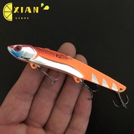 XIANS 1Pcs  Fishing Lure, Metal 10.5cm 35g Hard Squid Bait, Universal Wobblers Lifelike  Eyes Artifi
