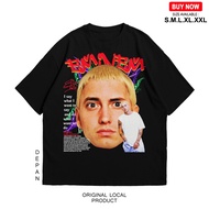 EMINEM OVERSIZE STONEWASH T-SHIRT SANDWASHED/ ACID WASH/ / kaos band OVERSIZED WASHED TSHIRT/ BOOTLE