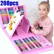 58 / 86 / 168 / 208pcs Kids Painting Pen Colour Crayon Marker Pencil Drawing Art Set Color
