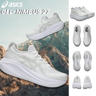 Asics Running Shoes GEL-NIMBUS 27 1012B753 Women's 100 (White/Glacier Gray)