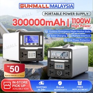 Power Station Solar Generator Silent Camping Power Supply Portable 350W/650W/1100W