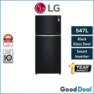 LG GN-C702SGGM 547L Black Glass Inverter Refrigerator Peti Sejuk Fridge