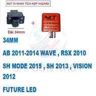 COMBO CÔNG TẮC XI NHAN Tích Hợp HAZARD + BÓNG LED T15 Demi Xi Nhan Sáng Mạnh + CỤC CHỚP XI NHAN