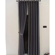 Window curtains glossy blackout curtain/s L.185 -230 Height 260cm