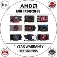 USED AMD R7 240 2GB D5 (Random brand shipping) Graphics Card GPU AMD Video Screen Cards Desktop PC C