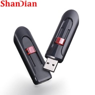 SHANDIAN Scalable USB 2.0 Flash Drive 128GB High Speed Pen Drive 64GB Mini Pendrive 32GB Creative Gift Flashdrive 16GB Plastic Thumbdrive 8GB Memory Stick 4GB