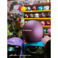 HELM CARGLOSS RETRO UNGU TARO SET KACA FLAT/CEMBUNG